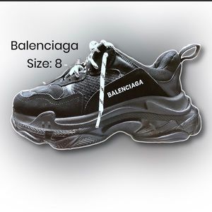 *SOLD* Balenciaga Black Triple S